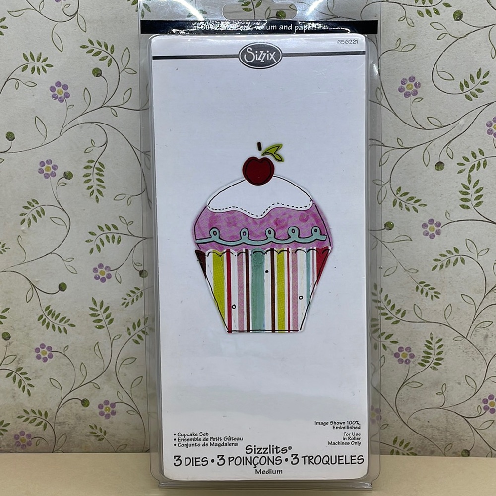 Sizzix Sizzlits Die Set 3PK - Cupcake Set #656221